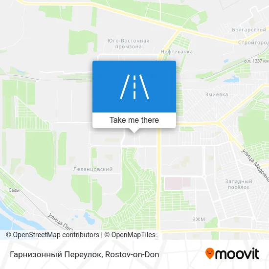 Гарнизонный Переулок map