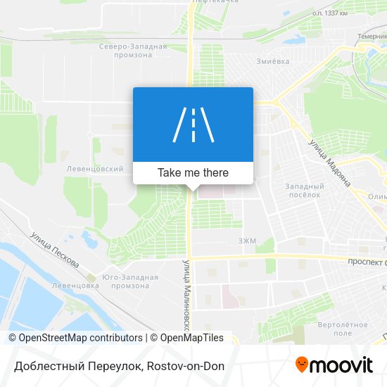 Доблестный Переулок map