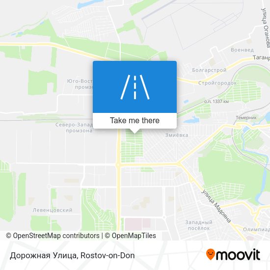 Дорожная Улица map