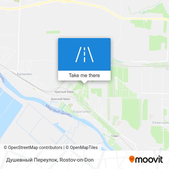 Душевный Переулок map