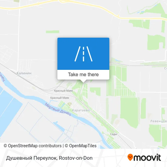 Душевный Переулок map
