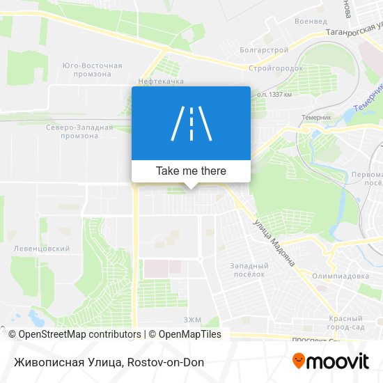Живописная Улица map
