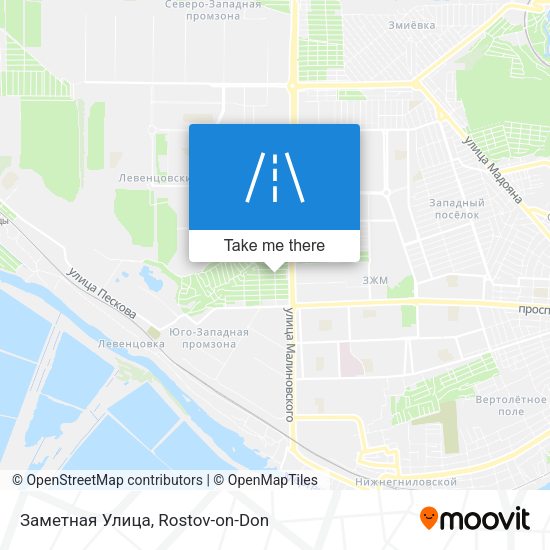 Заметная Улица map