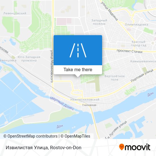 Извилистая Улица map