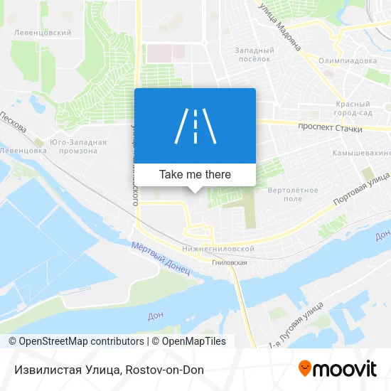 Извилистая Улица map