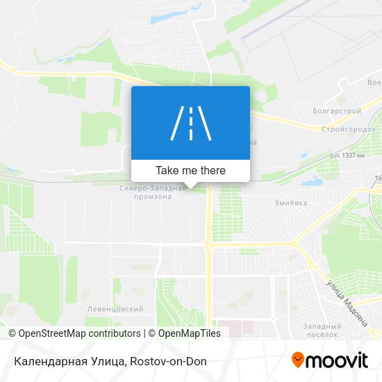 Календарная Улица map