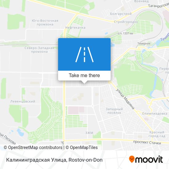 Калининградская Улица map
