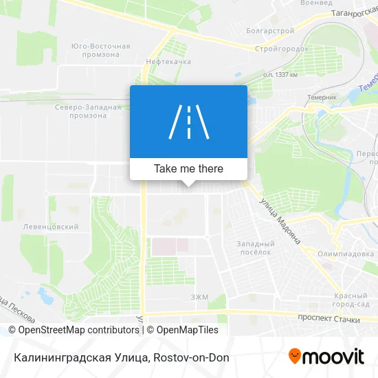 Калининградская Улица map