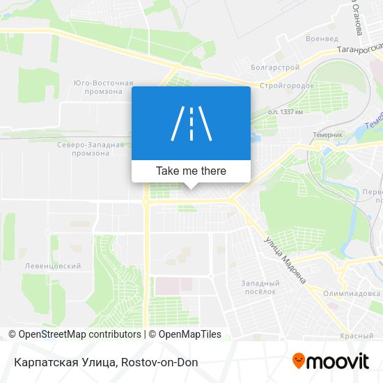 Карпатская Улица map