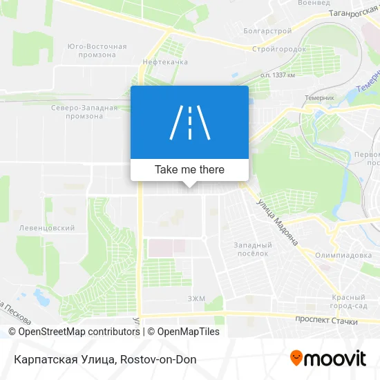 Карпатская Улица map