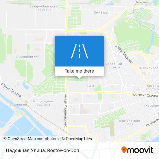 Надёжная Улица map