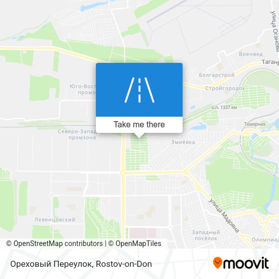 Ореховый Переулок map