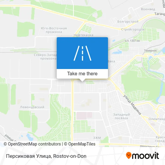 Персиковая Улица map