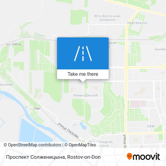 Проспект Солженицына map
