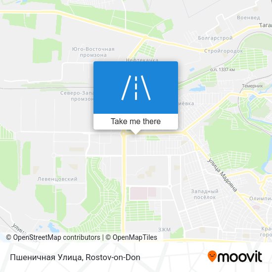 Пшеничная Улица map
