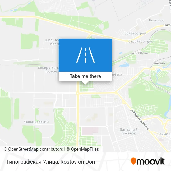 Типографская Улица map