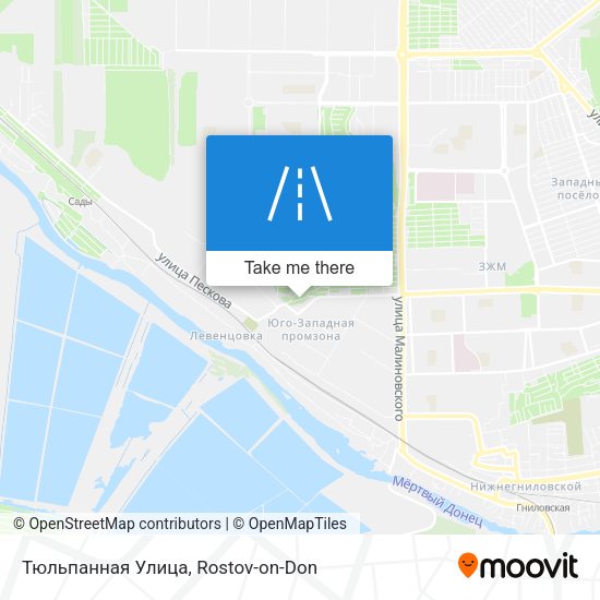 Тюльпанная Улица map
