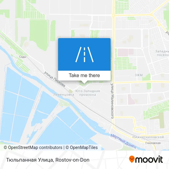 Тюльпанная Улица map