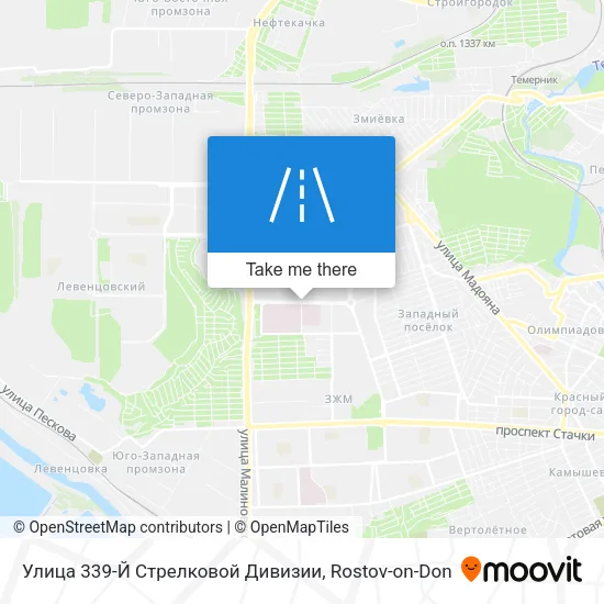 Улица 339-Й Стрелковой Дивизии map