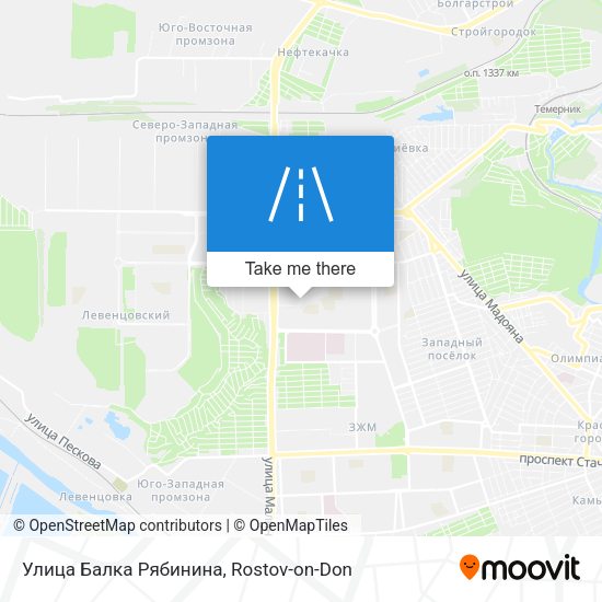 Улица Балка Рябинина map