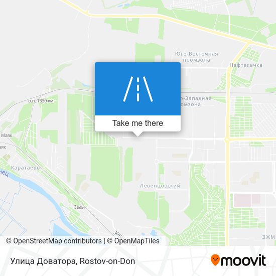 Улица Доватора map