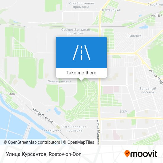 Улица Курсантов map