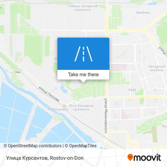 Улица Курсантов map