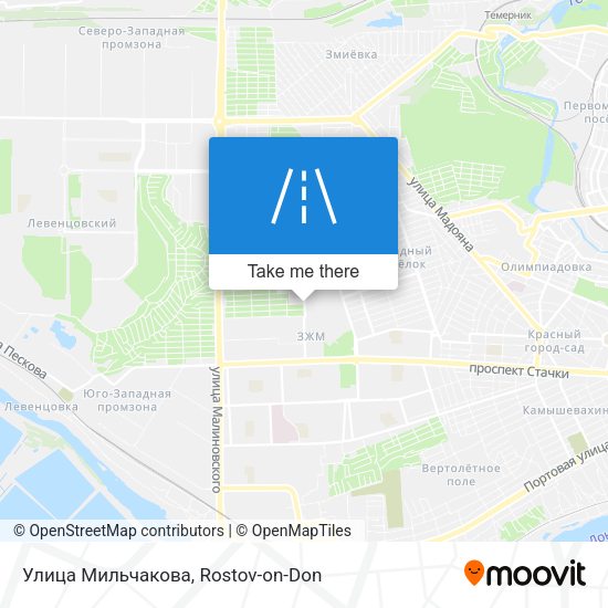 Улица Мильчакова map