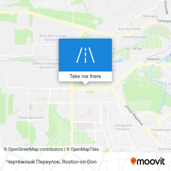 Чертёжный Переулок map