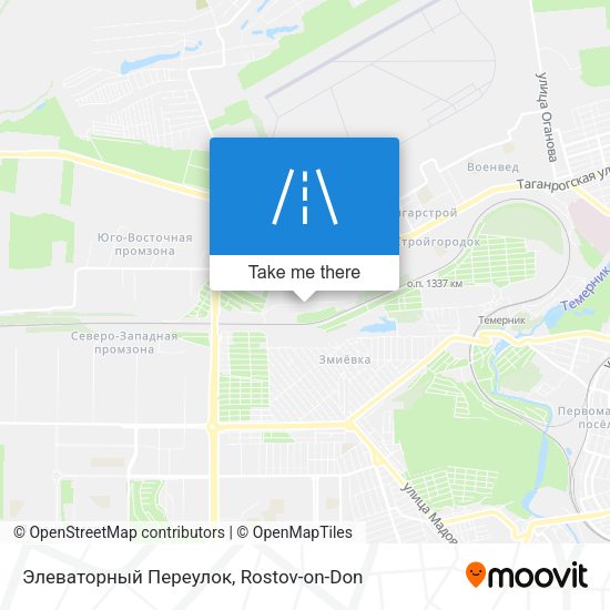 Элеваторный Переулок map