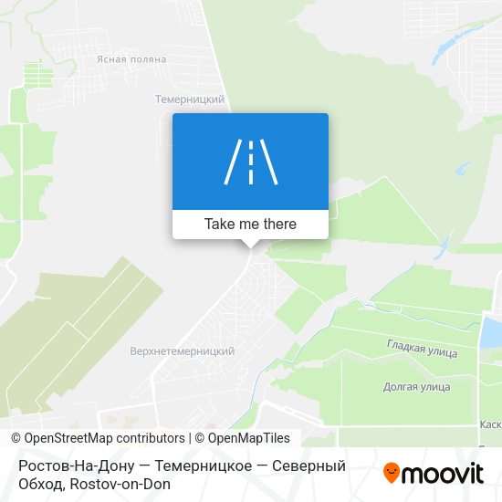 Ростов-На-Дону — Темерницкое — Северный Обход map