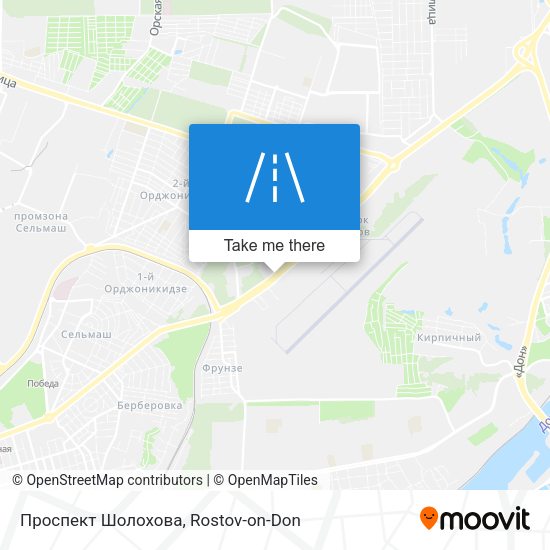 Проспект Шолохова map