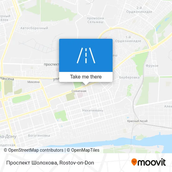 Проспект Шолохова map