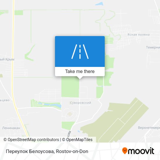 Переулок Белоусова map