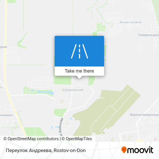 Переулок Андреева map
