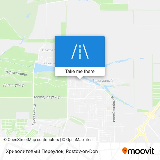 Хризолитовый Переулок map