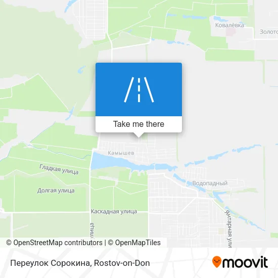 Переулок Сорокина map