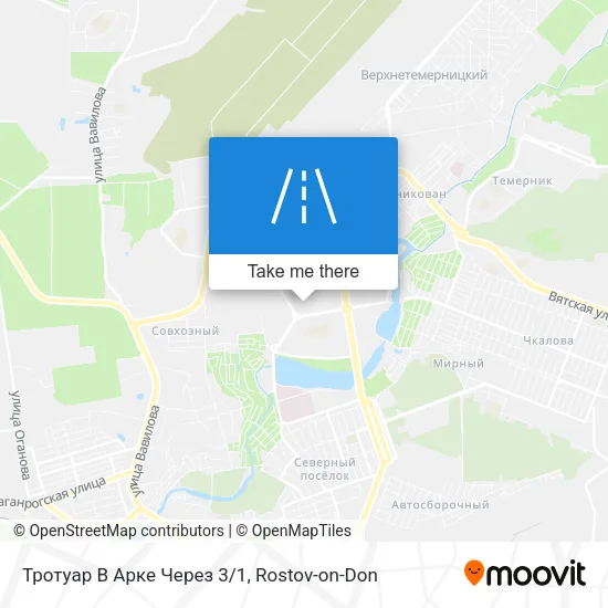 Тротуар В Арке Через 3/1 map