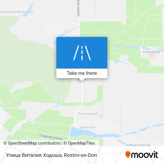 Улица Виталия Ходоша map