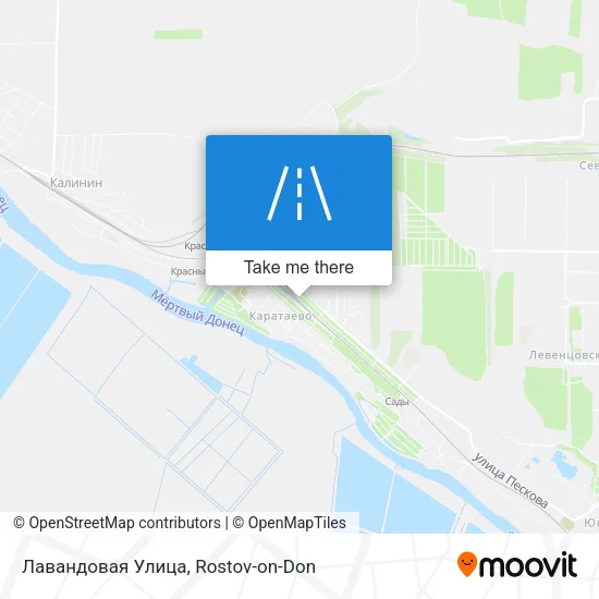 Лавандовая Улица map