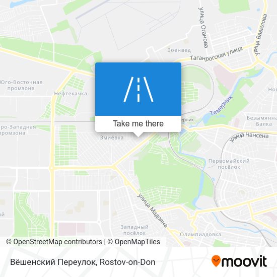 Вёшенский Переулок map