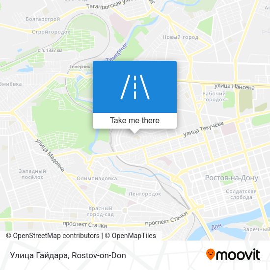 Улица Гайдара map