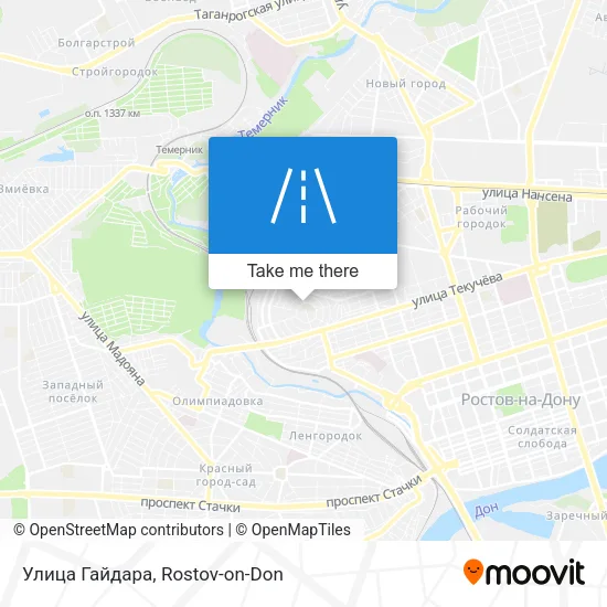 Улица Гайдара map