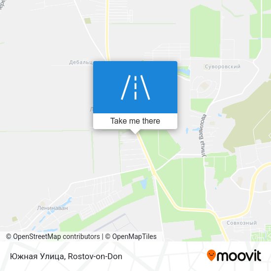 Южная Улица map