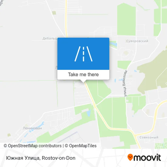 Южная Улица map