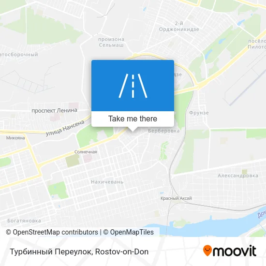 Турбинный Переулок map