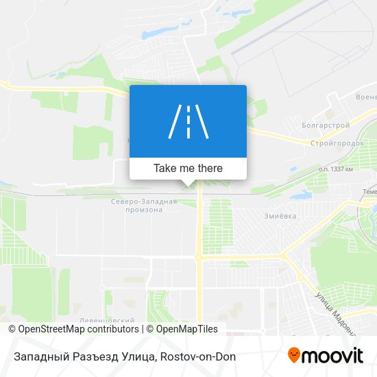 Западный Разъезд Улица map