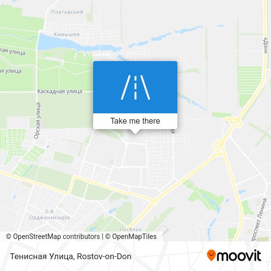 Тенисная Улица map