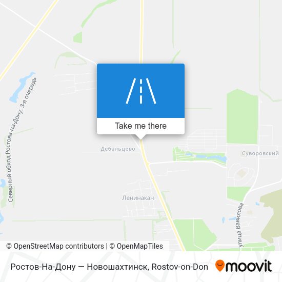 Ростов-На-Дону — Новошахтинск map