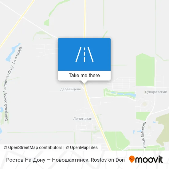 Ростов-На-Дону — Новошахтинск map
